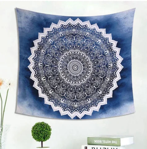Cool Blue Mandala Multipurpose Fabric
