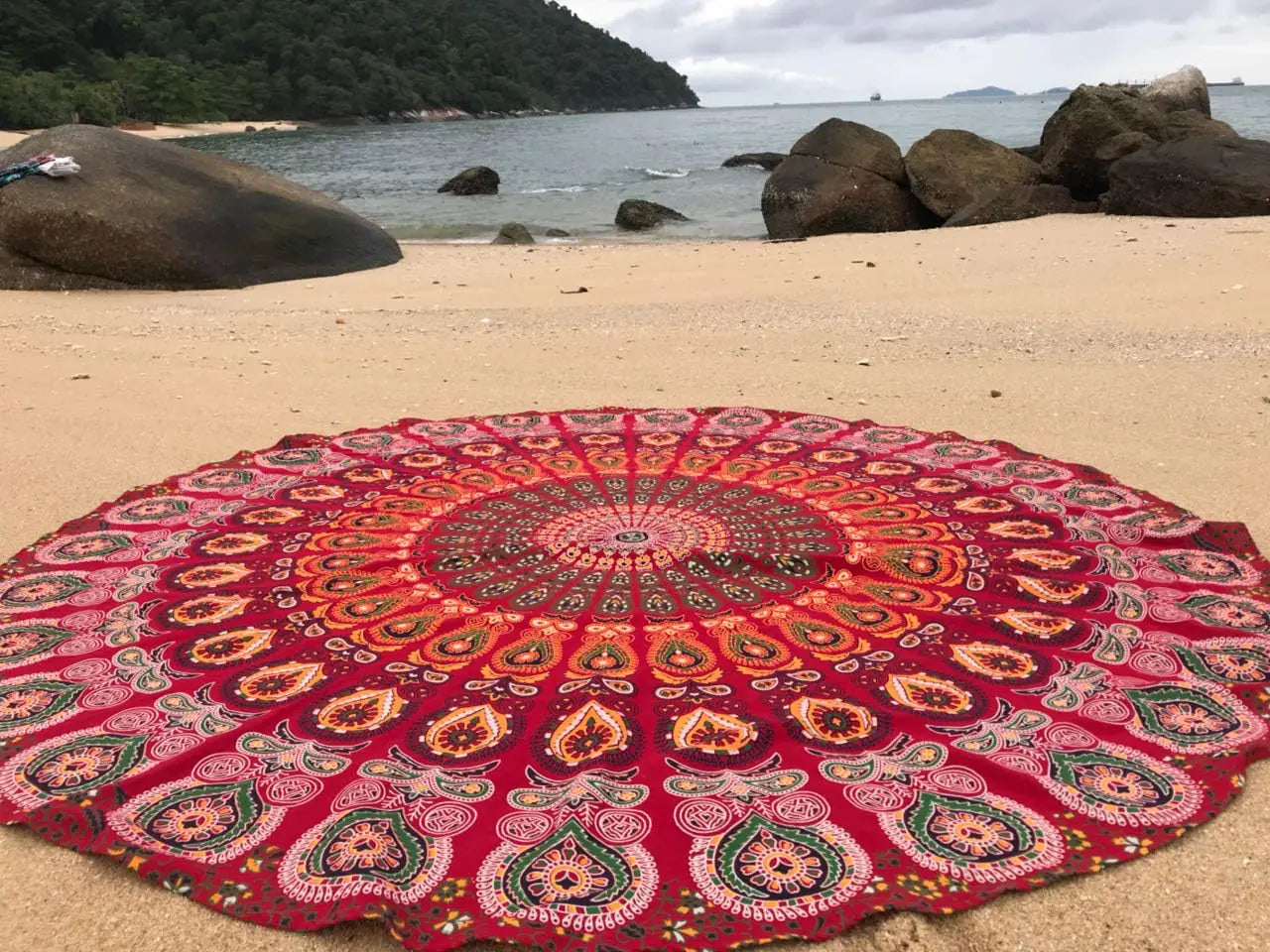 Round Mandala Beach Blanket - 50 inch