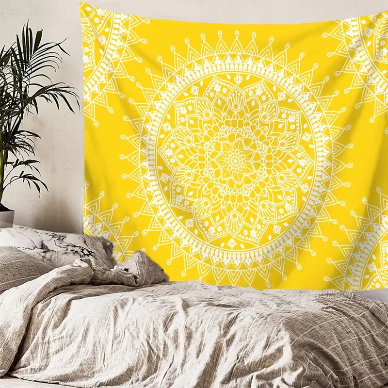 Yellow Mandala Multipurpose Fabric