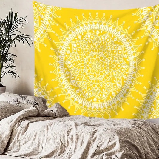 Yellow Mandala Multipurpose Fabric