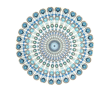Round Mandala Beach Blanket - 59 inch