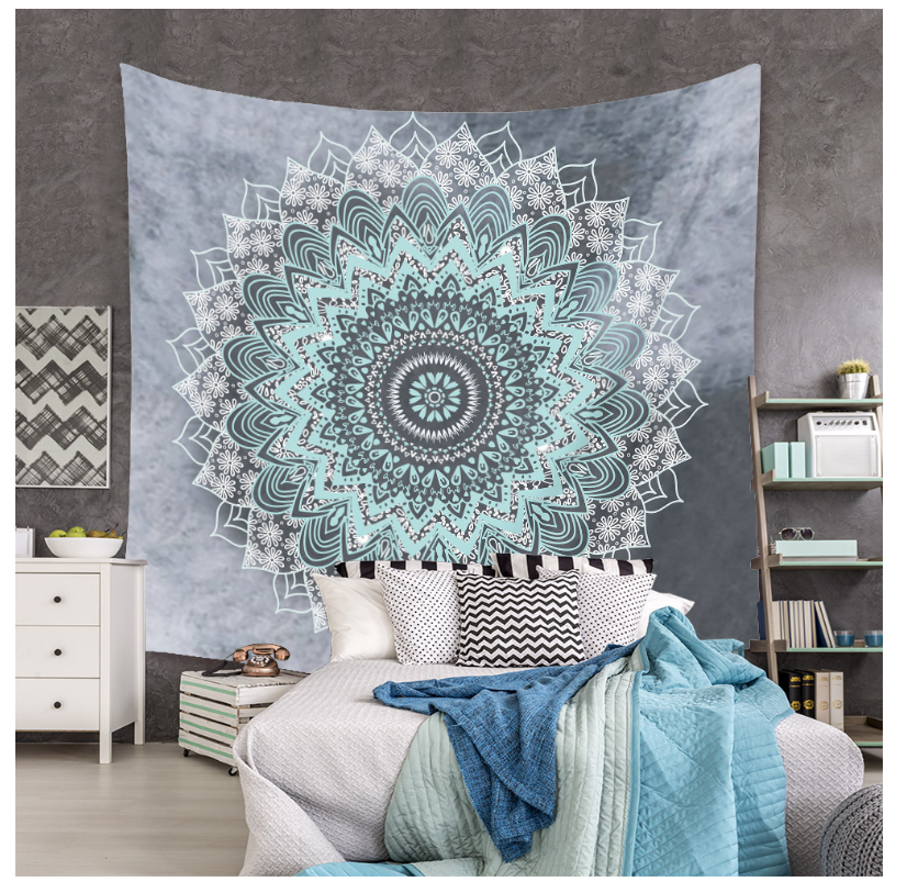 Cool Blue Mandala Multipurpose Fabric