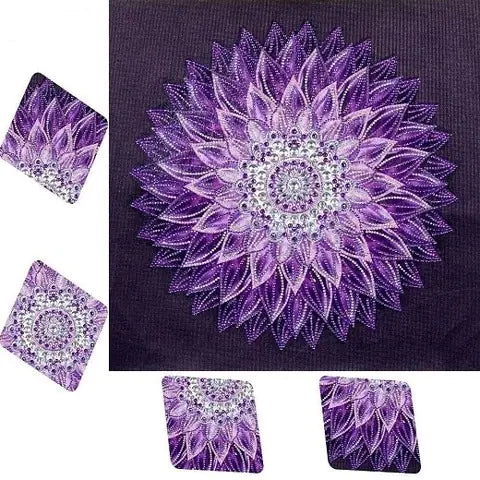 Purple Mandala Diamond Painting Kit