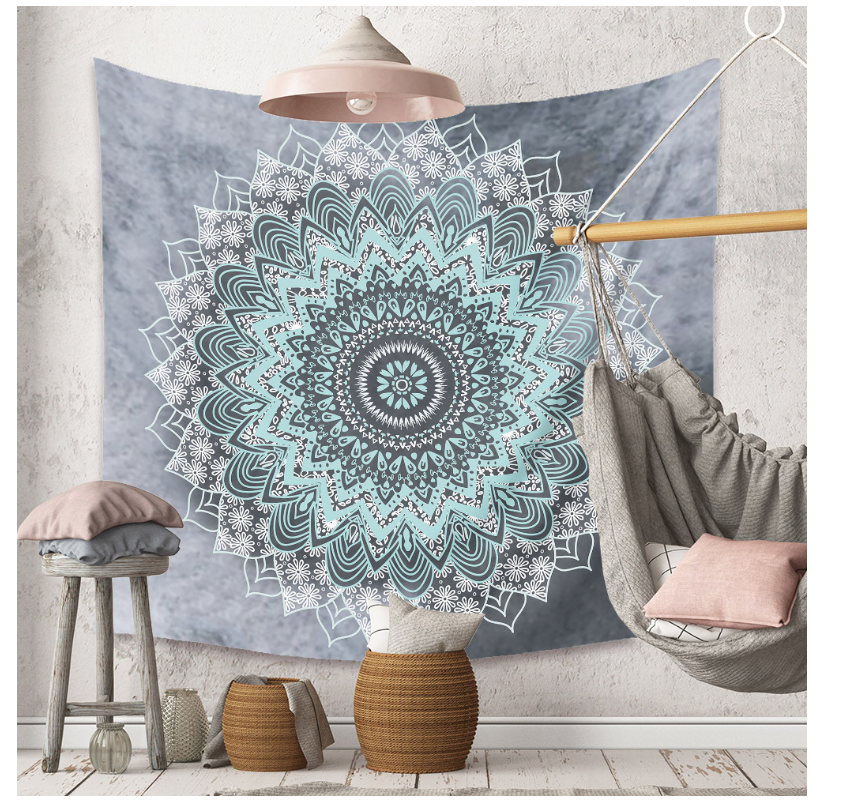 Cool Blue Mandala Multipurpose Fabric