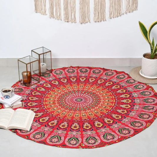 Round Mandala Multipurpose Fabric - 48 inch