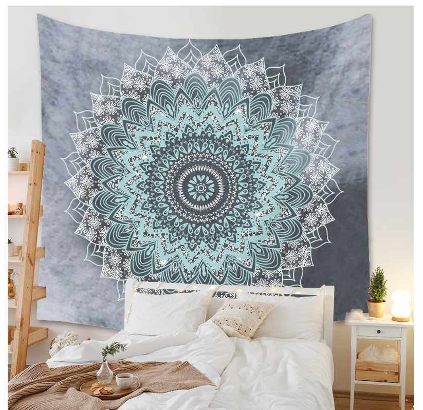Cool Blue Mandala Multipurpose Fabric
