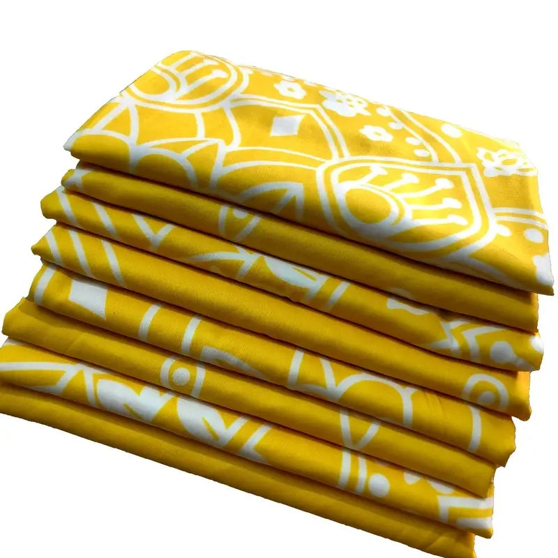 Yellow Mandala Multipurpose Fabric