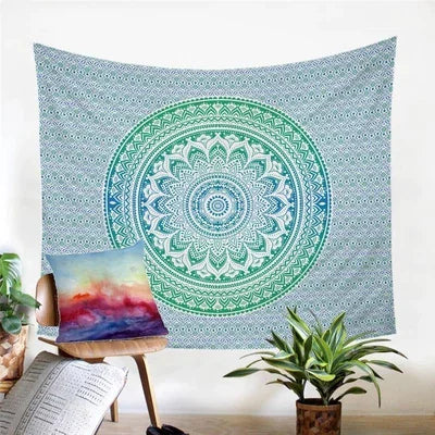 Aqua Mandala Multipurpose Fabric