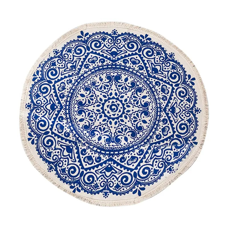 Round Boho Mandala Rug - 4 variants, 3 sizes