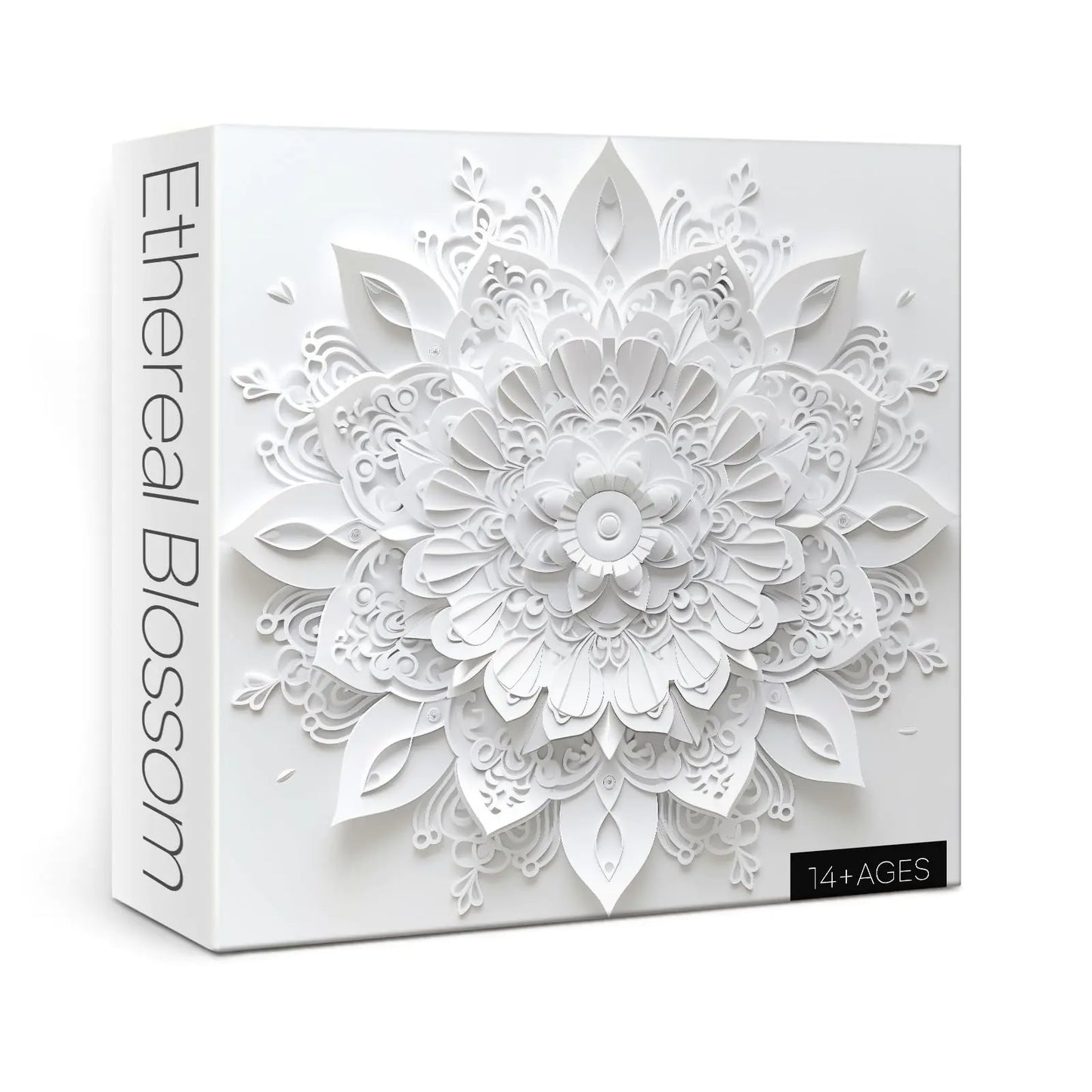 White Mandala Flower Jigsaw Puzzle - 1000Pcs