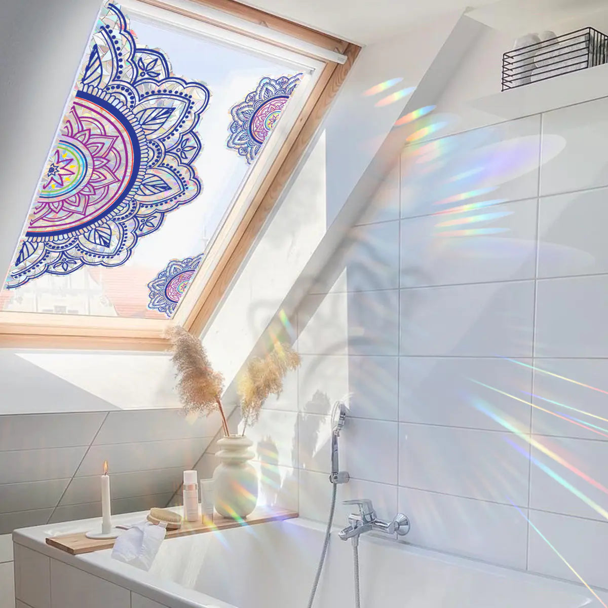 Solar Mandala Window Decor