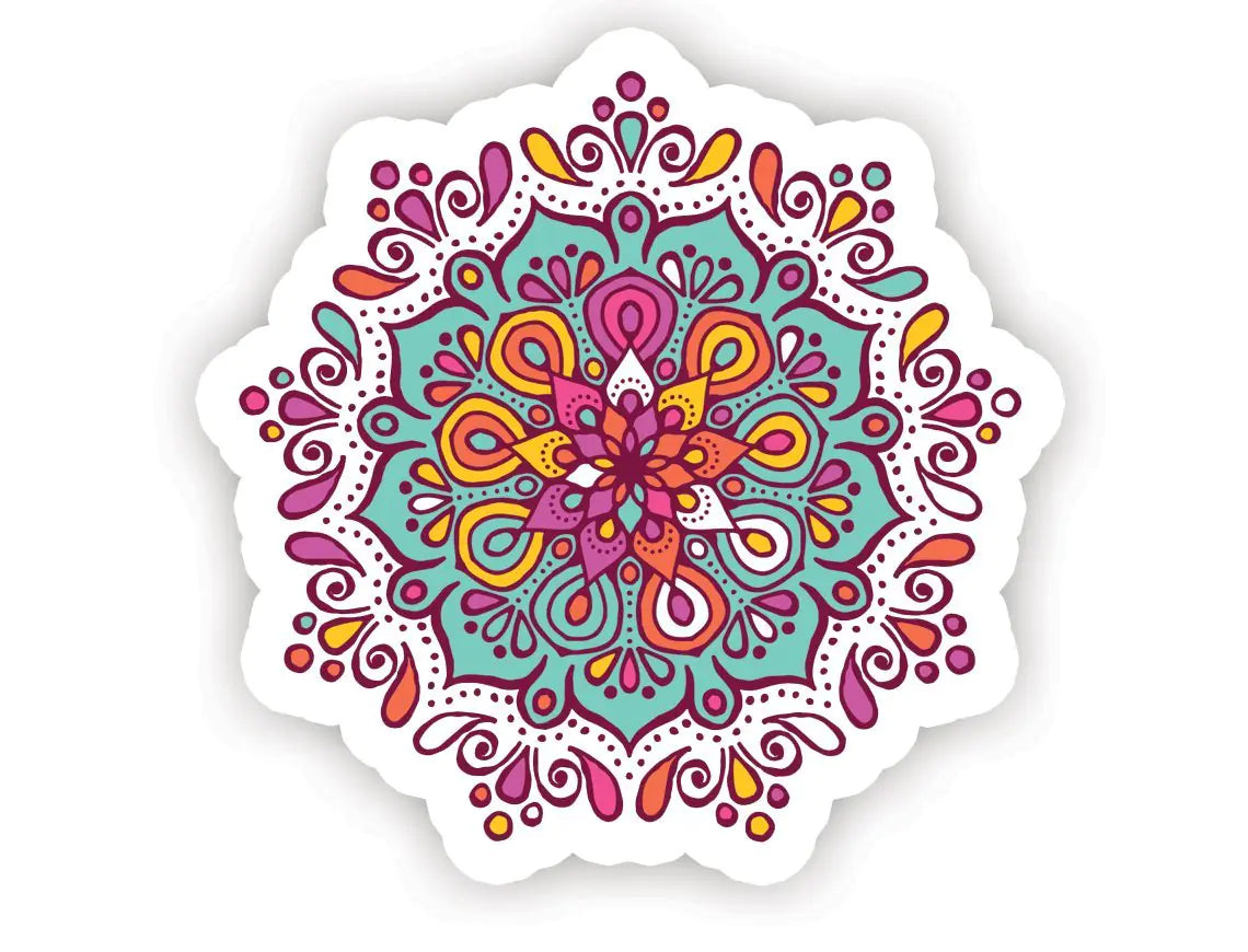 Mandala Vinyl Sticker - 2.5 inch