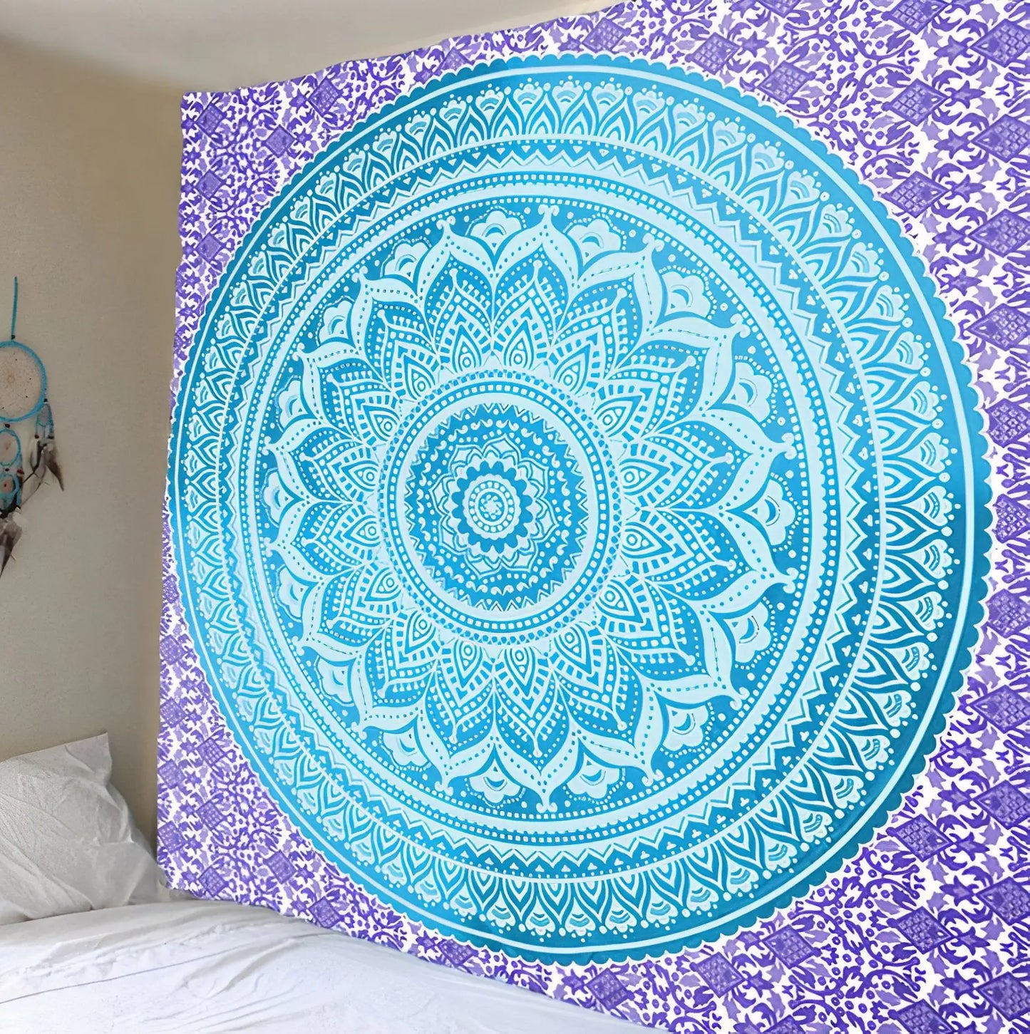Two-tone Mandala Multipurpose Fabric - 73x95 cm