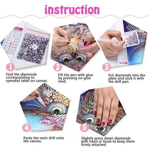 Purple Mandala Diamond Painting Kit