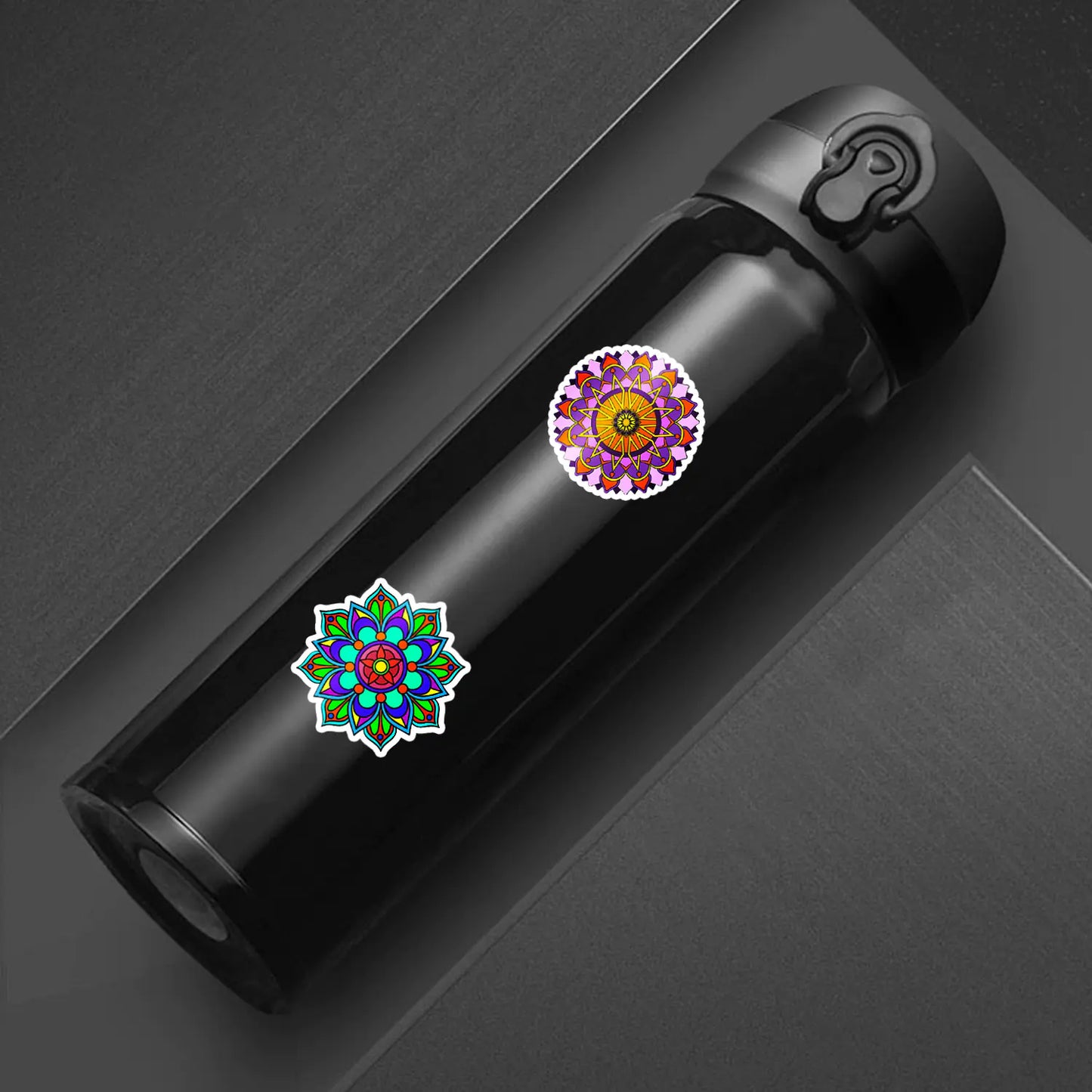 Waterproof PVC Vinyl Mandala Stickers - 50Pcs