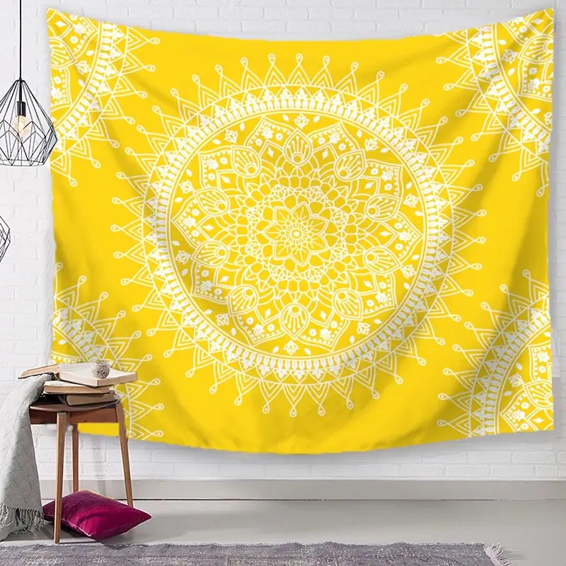 Yellow Mandala Multipurpose Fabric
