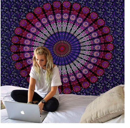 Mesmerising Mandala Multipurpose Fabric - 150x200 cm