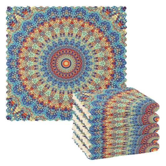6-Pack Mandala Microfiber Dish Cloths