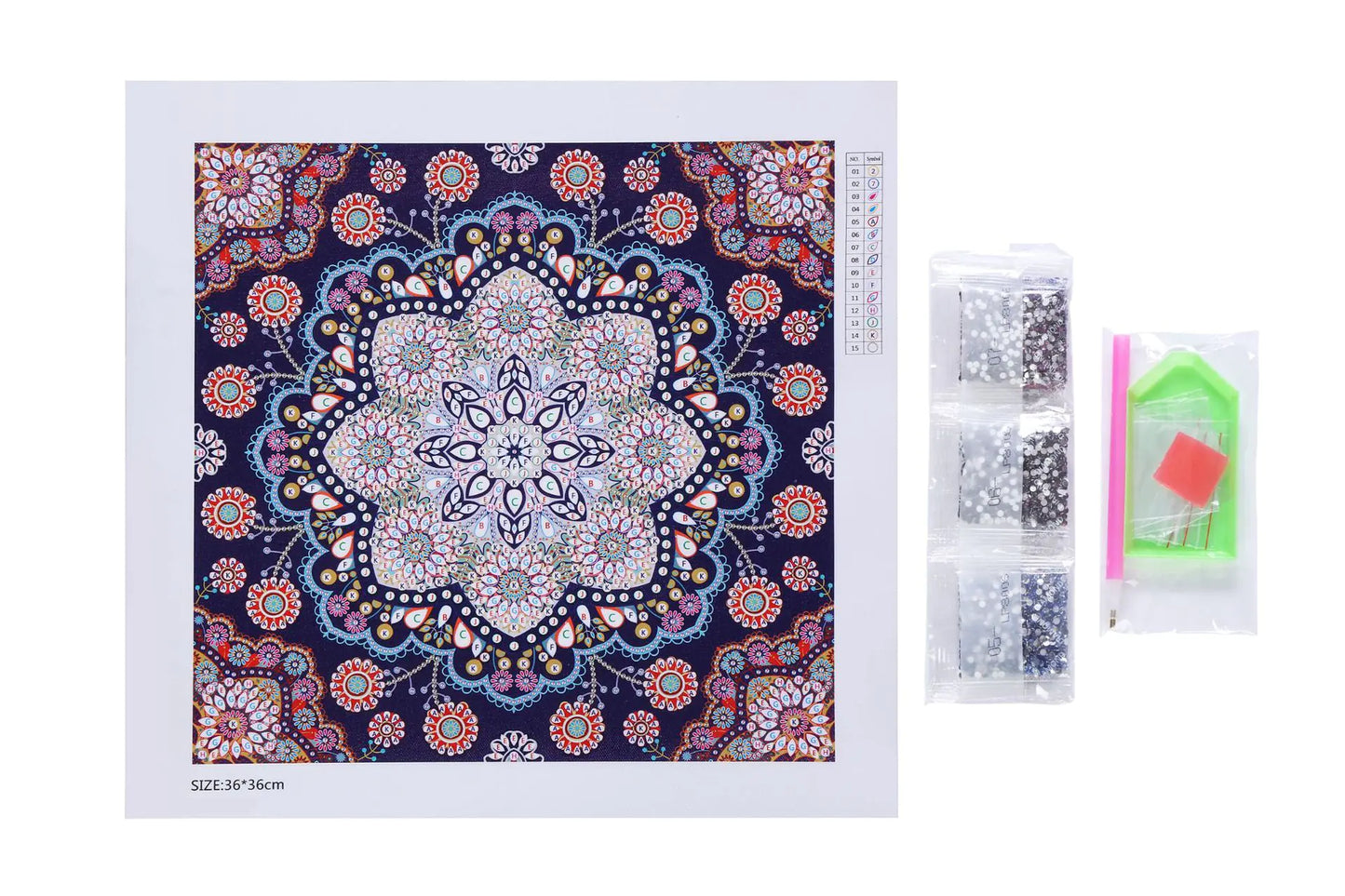 Multicolour Mandala Diamond Painting Kit