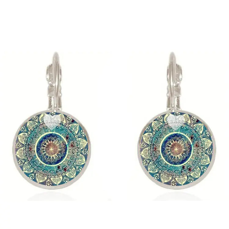 Mandala Necklace and Earring Set