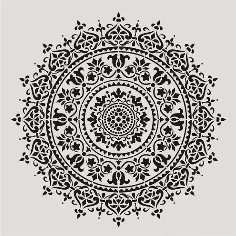Mandala Spray Painting Stencil for Wall Decor